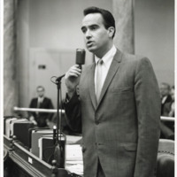 Thumbnail for Assemblymember John Burton speaking on the floor of the Assembly