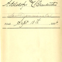 Thumbnail for Old Series Trademark No. 2834