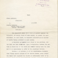 Thumbnail for Opinion of Associate Justice Lucien Shaw, page 2