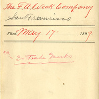 Thumbnail for Old Series Trademark No. 3399