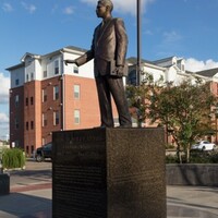Statute of civil rights leader Medgar Evers on the campus of Alcorn State University, a historically Black university in Lorman, Mississippi