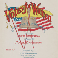 Thumbnail for "Votes for Women" Suffrage Rallying Song Sheet Music